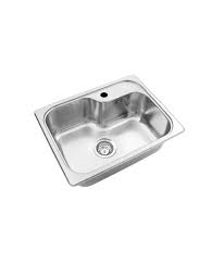 Pileta Luxor Mini SI55 de acero inoxidable, 55x41.5 cm